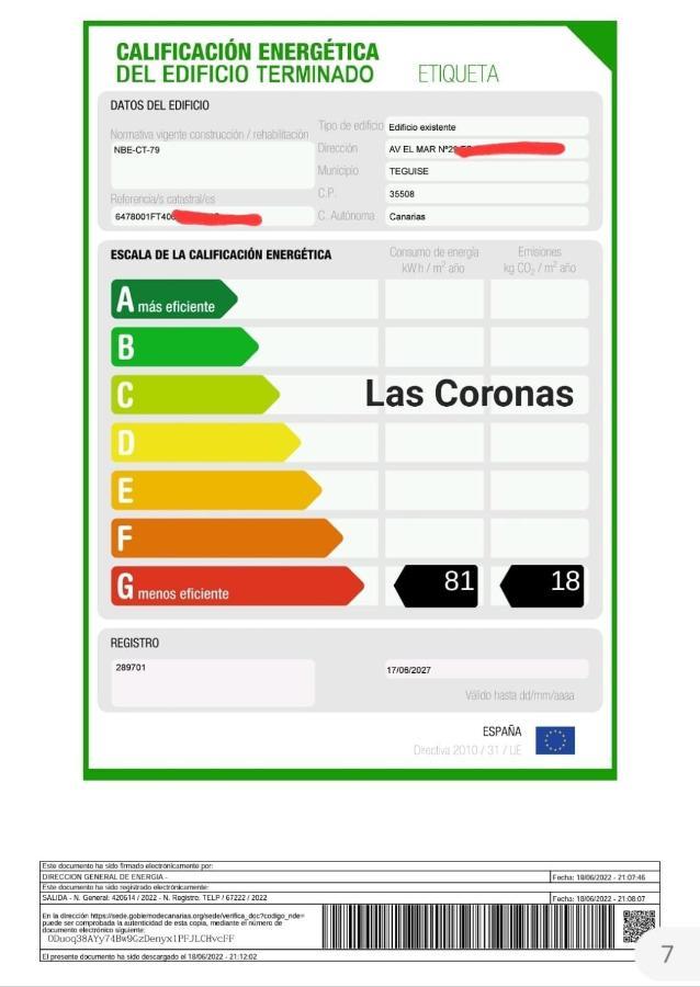 Vivienda Vacacional Las Coronas 48 科斯塔特吉塞 外观 照片